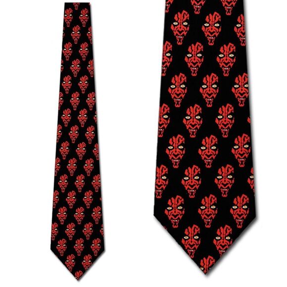 Star Wars Darth Maul Pattern Ties Neck Tie - Picture 3 of 9